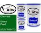 Preview: Chevrolet, Green Pearl, 57U / WA547G: 500ml Lackdose + 500ml Klarlack + 250ml Härter - Set, von ATW Autoteile West.